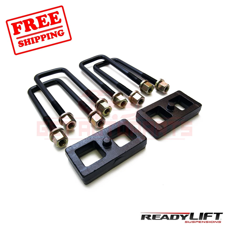 Suspensión ReadyLift. Kit de bloque de resorte de hoja trasero 1" para GMC Sierra 1500 HD 2001-2006 Foto 1 de 2