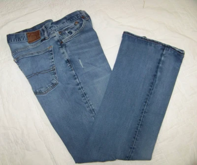 Pantalones de mezclilla desgastados marca M's Lucky - 33 x 31,5 (entrepierna alterada) 367 bota vintage Foto 1 de 4