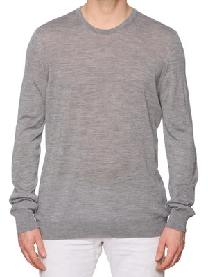 JOHNSTONS of Elgin Gray Wool Crewneck Sweater XL - Image 1 of 4