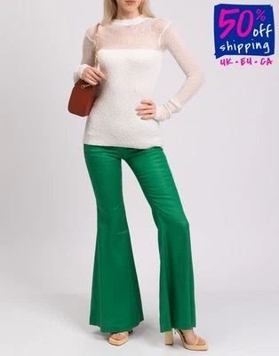 RRP €690 JIL SANDER Pullover Jumper FR36 US4 UK8 S Open Knit Made in Italy - Image 1 of 4