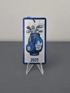 TORONTO MAPLE LEAFS 2025 GOLF BAG NHL CHAMPIONSHIP METAL DISPLAY BANNER ORNAMENT - Picture 1 of 2
