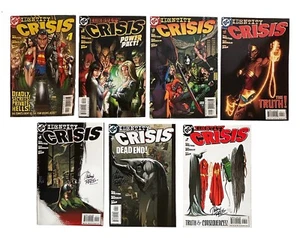 IDENTITY CRISIS #1,2,3,4,5,6,7 #1-7 DC 2004 Complete Series SIGNED Rags Morales - Picture 1 of 8