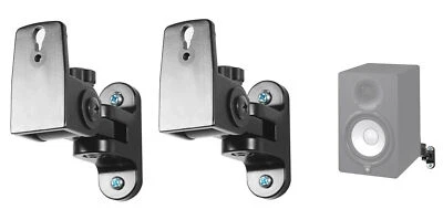 Pair Hidden Wall Swivel Brackets For Yamaha HS7 HS-7 Studio Monitor Speakers - Image 1 of 4