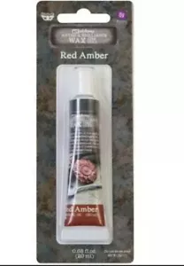 Finnabair Art Alchemy Antique Brilliance Wax .68 Fluid Ounce-Red Amber - Picture 1 of 2
