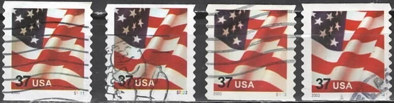 US Scott #3632A PNC. Plt #S1111, S2222, S3333 & S4444 - Image 1 of 1