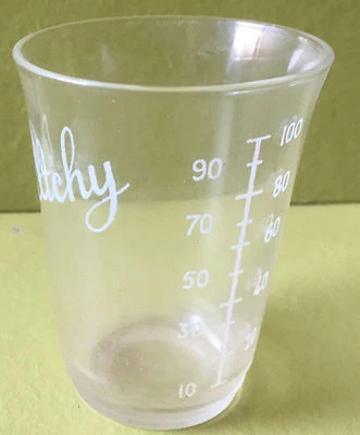 VERRE DE CURISTE GRADUÉ VICHY ESTAMPILLE FRANCE REIMS + ECUSSON - Photo 1/4