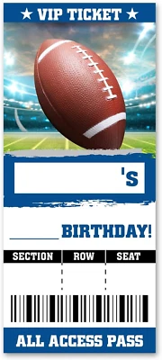 Pack de 20 invitaciones de fiesta de cumpleaños de fútbol con envío Foto 1 de 4