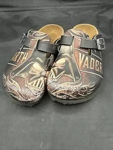 b5 Birkenstock KIDS Star Wars Darth Vader Clogs Birks Sandal Shoe 165 C8 - Picture 1 of 6