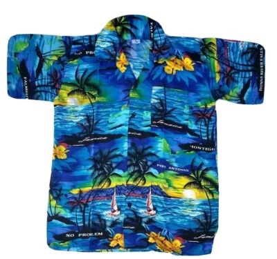 Camisa de algodón para hombre adulto Jamaica puesta de sol camisa fresca Hawai floral comodidad duradera  Foto 1 de 3