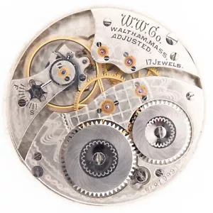 Waltham Grado No. 230 Movimiento Reloj Bolsillo Antiguo Tamaño 12 17 Joyas, Mantiene el Tiempo - Imagen 1 de 4