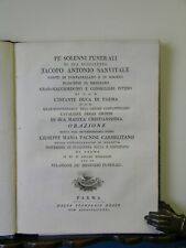 Pe' solenni funerali di sua Eccellenza Jacopo Antonio Sanvitale - Parma 1780