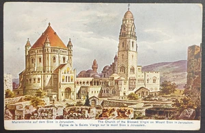 1910 JERUSALEM PALÄSTINA Kirche der seligen Jungfrau auf Berg Sion - Bild 1 von 2