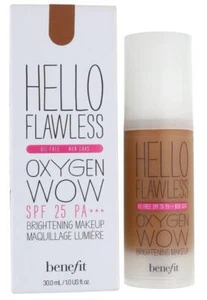 Benefit Hello Flawless Oxygen Wow Foundation Nutmeg SPF 25 / PA+++ 30ml - Picture 1 of 3