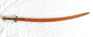 Antique Primitive Hand Painted Wooden Sword Original Old Collectible WN182 - Picture 1 of 9