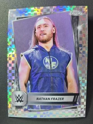 2025 Topps Chrome WWE #187 NATHAN FRAZER X-FRACTOR - Image 1 of 2