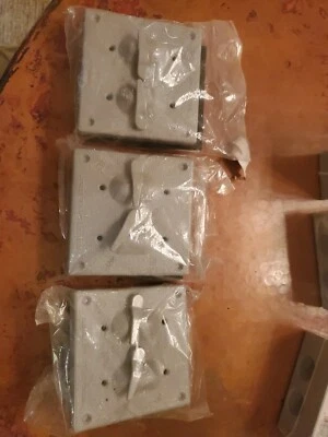 3 pack of Sigma toggle switch kit all-weather two gang with switches - Image 1 of 3