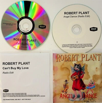 2 x ROBERT PLANT PROMO- Angel Dance & Cant Buy Me Love 2-CD (Led Zeppelin) - Image 1 of 2