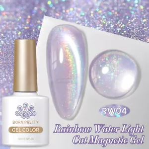BORN PRETTY 10ml Cat Magnetic Rainbow Shining Like Soak Off UV Gel Nail Polish - Picture 1 of 16
