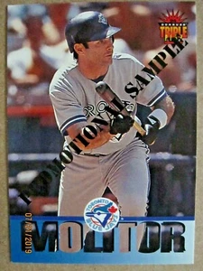 1994 TRIPLE PLAY BASEBALL #5 #6 PAUL MOLITOR MIKE PIAZZA PROMOTIONAL SAMPLES - Picture 1 of 12