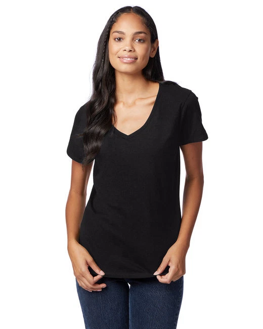 Camiseta Hanes S04V Damas Perfect-T Cuello en V Foto 1 de 1