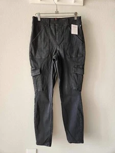 Spanx Petite Stretch Twill Ankle Cargo Pant Washed Black SIZE Large - Picture 1 of 12