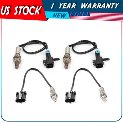 Sensor de oxígeno O2 02 4 piezas aguas arriba + aguas abajo para Chevrolet Tahoe 2000-2002 4,8 L Foto 1 de 4