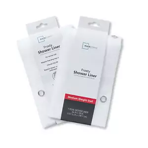 Medium Weight PEVA Shower Liner 54" x 78" For Bathroom Stall - Frosty - Picture 1 of 8