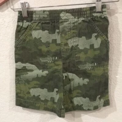 Garanimals Boys 3T Pull On Twill Geometric Camo Shorts 100% Cotton - Image 1 of 4