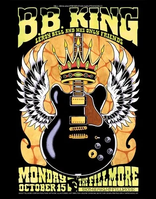 B.B. King at The Fillmore Reprint 13" x 19" Concert Poster - Image 1 of 3