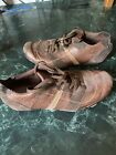 DIESEL Shoes Men's Size 11 Hugo Brown Leather Sneaker Suede Preowned Used