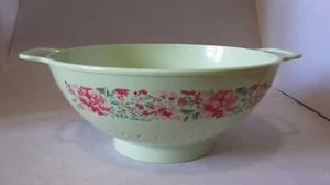 Pioneer Woman Melamine Colander 2 Quart Plastic Strainer Garden Party Floral - Picture 1 of 8