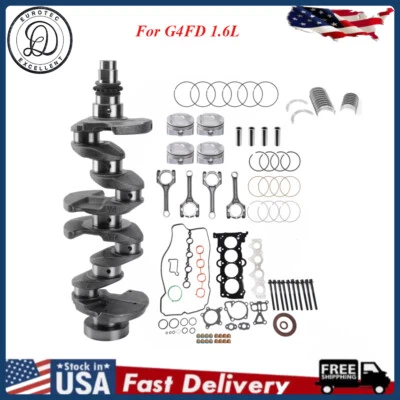 G4FD Engine Overhaul Rebuild Kits For 2012-2016 Hyundai Kia Accent Rio Soul 1.6L Foto 1 de 4