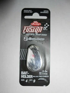 Berkley 1405827 FSN19BH4 Fusion19 Bait-holder Hooks Size 4 9 pack & Storage Case - Picture 1 of 3