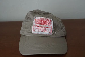 Cappello Budweiser King of Beers toppa effetto invecchiato berretto a sfera kaki regolabile - Foto 1 di 5