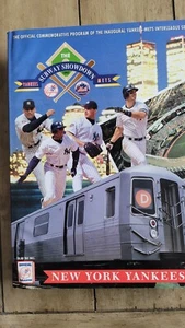 1997 Inaugural Subway Series Yankees vs Mets Game Program and Souvenir Card - Picture 1 of 2