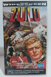 ZULU ORIGINAL WIDESCREEN MICHAEL CAINE TRUE STORY ACTION ADVENTURE VHS LIKE NEW - Picture 1 of 4