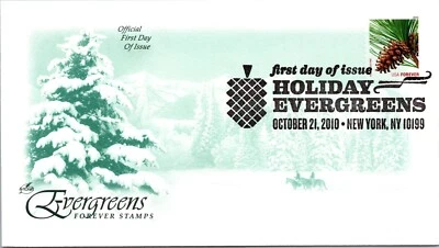 FDC 2010 SC #4478-4481 Artcraft, Pino Ponderosa - Nueva York, Nueva York - Único - J3064 Foto 1 de 2