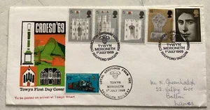GB QEII 1969 Talyllyn Railway Investiture Towyn Official Full Set FDC Cat £50+ - Picture 1 of 4