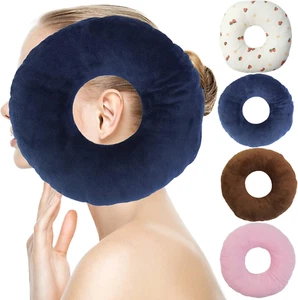 Cuscino Piercing Orecchio per Traversine Laterali,Piccolo Cuscino con Foro Orecchio Ciambella Cuscino fo - Foto 1 di 7