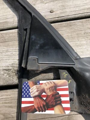 Audi Weatherstrip A8L D2 Black Triangle Right Passenger Rear Door 4D0853274 - Image 1 of 4