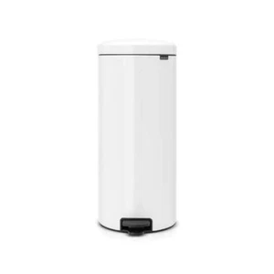 Brabantia Step On Mülleimer weiß Kunststoff Innerer Eimer rutschfeste Basis 8 Gallonen - Bild 1 von 7