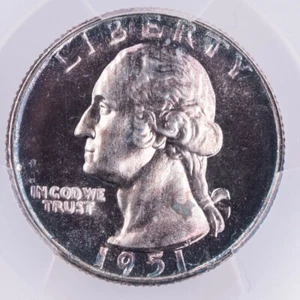 Certified 1951 Silver Washington Quarter PCGS PR66 Toned 25c See Photos - Picture 1 of 6