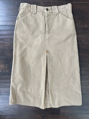 De Colección Años 70 Ralph Lauren Western Wear Algodón Rancho Falda Vaquera Americana Casa de Campo S Foto 1 de 4