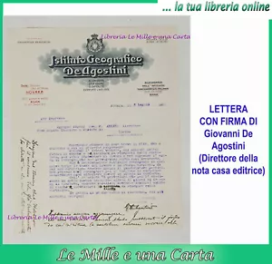 lettera autografo Giovanni De Agostini 1910 carta intestata Club Alpino Italiano - Imagen 1 de 1