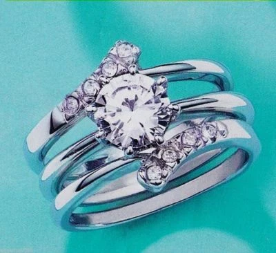 New Avon Faux Diamond Solitaire Ring w Jacket 6, 7, 8, 9 - *Buy 4 Get 1 Free* - Image 1 of 4