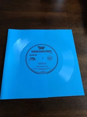 DAVID JOHANSEN TROUSER PRESS MAGAZINE BLUE FLEXI DISC #9 PERSONALITY CRISIS - Image 1 of 2