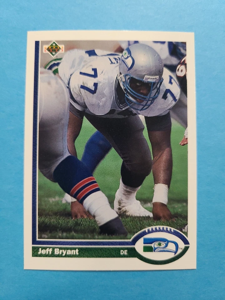JEFF BRYANT 1991 UPPER DECK FOOTBALL CARD # 338 F4645 - Image 1 of 1