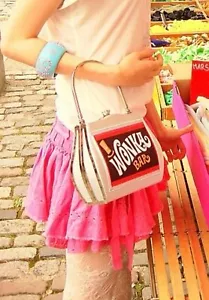 Helen Rochfort “Wonka bar” Retro Handbag In Silver - Picture 1 of 13
