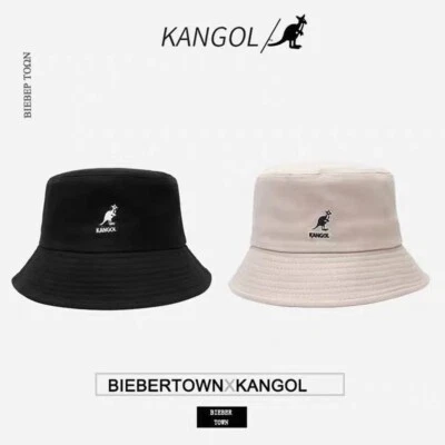 Bucket Hat Classic Kangol Bermuda Washed Men Women Cotton Flat Top Hats Headwear - Image 1 of 4