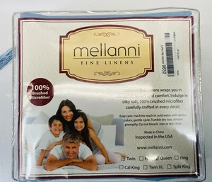 Mellanni 1800 Brushed Microfiber Queen Bed Sheet Set - Blue Hydrangea - Picture 1 of 4